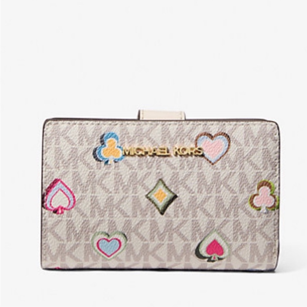 Michael Kors Jet Set Medium Printed Signature Wallet